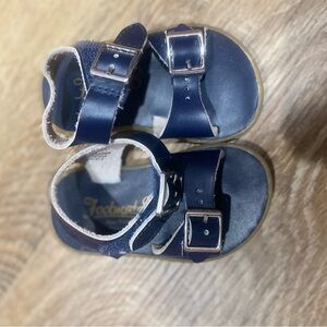 Kids Navy Blue footmates Sandals